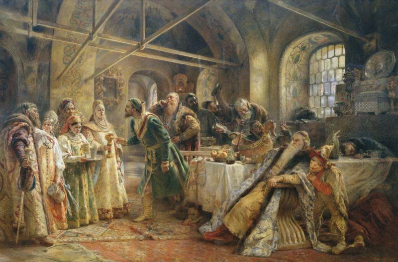 Konstantin Makovsky The kissing custom